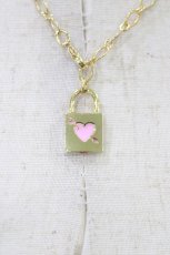画像1: MILK / Padlock loveネックレス  ゴールド H-26-06-24-1006-ML-AC-AK-ZH (1)