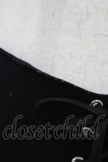 画像3: PEACE NOW / レイヤードコルセットスカート M 黒 H-26-06-24-1045-PU-SK-AK-ZH (3)