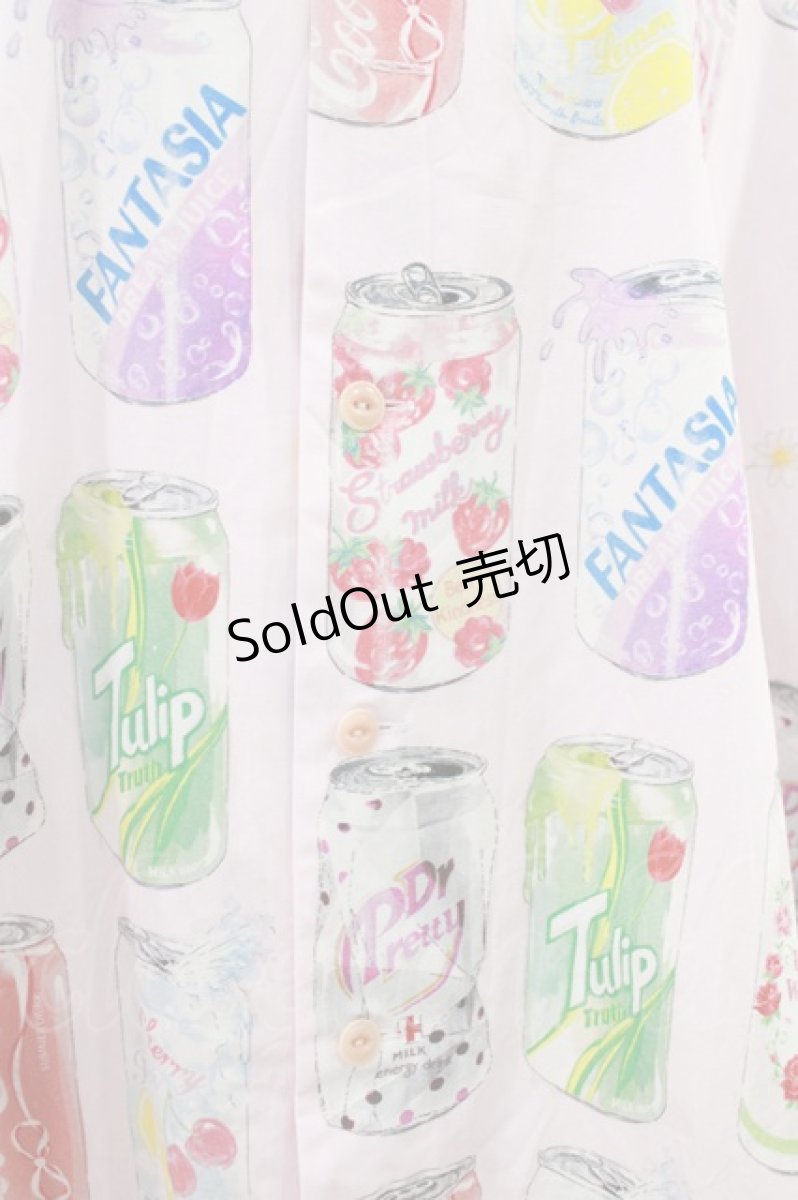画像3: MILKBOY / DRINK YOUシャツ  ピンク H-26-06-24-1054-MB-TO-AK-ZH (3)