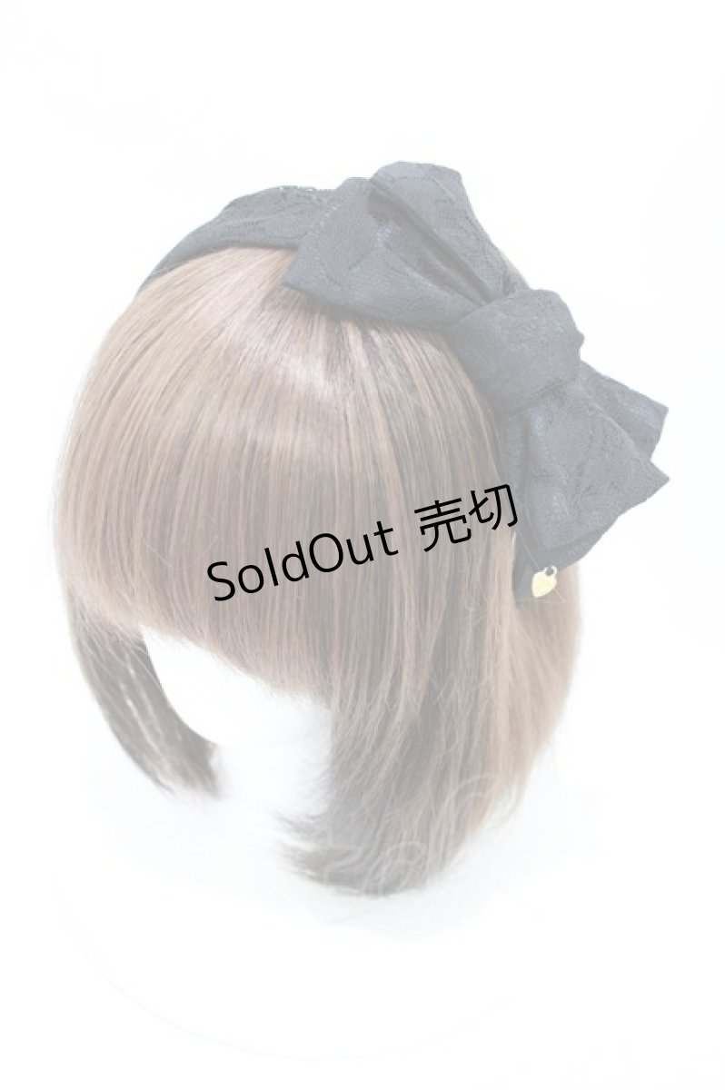 画像1: MILK / MARYヘアードレス  ブラックレース H-26-06-24-1002-ML-AC-AK-ZH (1)