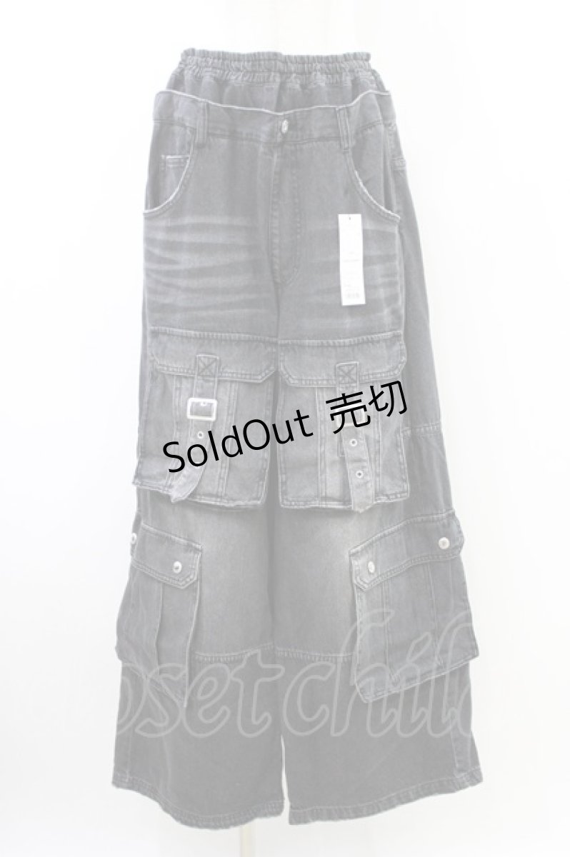 画像1: Candy Stripper / 9 POCKETS LAYERED DENIM PANTS F BLACK H-26-06-24-1017-PU-PA-AK-ZH (1)