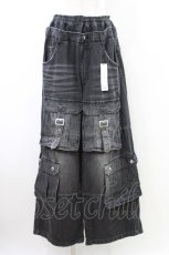 画像1: Candy Stripper / 9 POCKETS LAYERED DENIM PANTS F BLACK H-26-06-24-1017-PU-PA-AK-ZH (1)