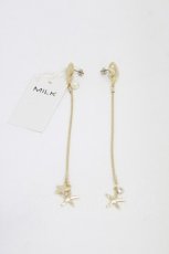画像1: MILK / sea creaturesピアス  ゴールド H-26-06-24-1004-ML-AC-AK-ZH (1)