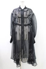 画像1: Candy Stripper / RIBBON SHEER DRESS 2 BLACK H-26-06-24-1028-PU-OP-AK-ZH (1)