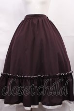 画像1: Cherirulu Chocola / TT*MIN*ギャザースカート LL ボルドー H-26-06-24-007-GO-SK-NS-ZH (1)