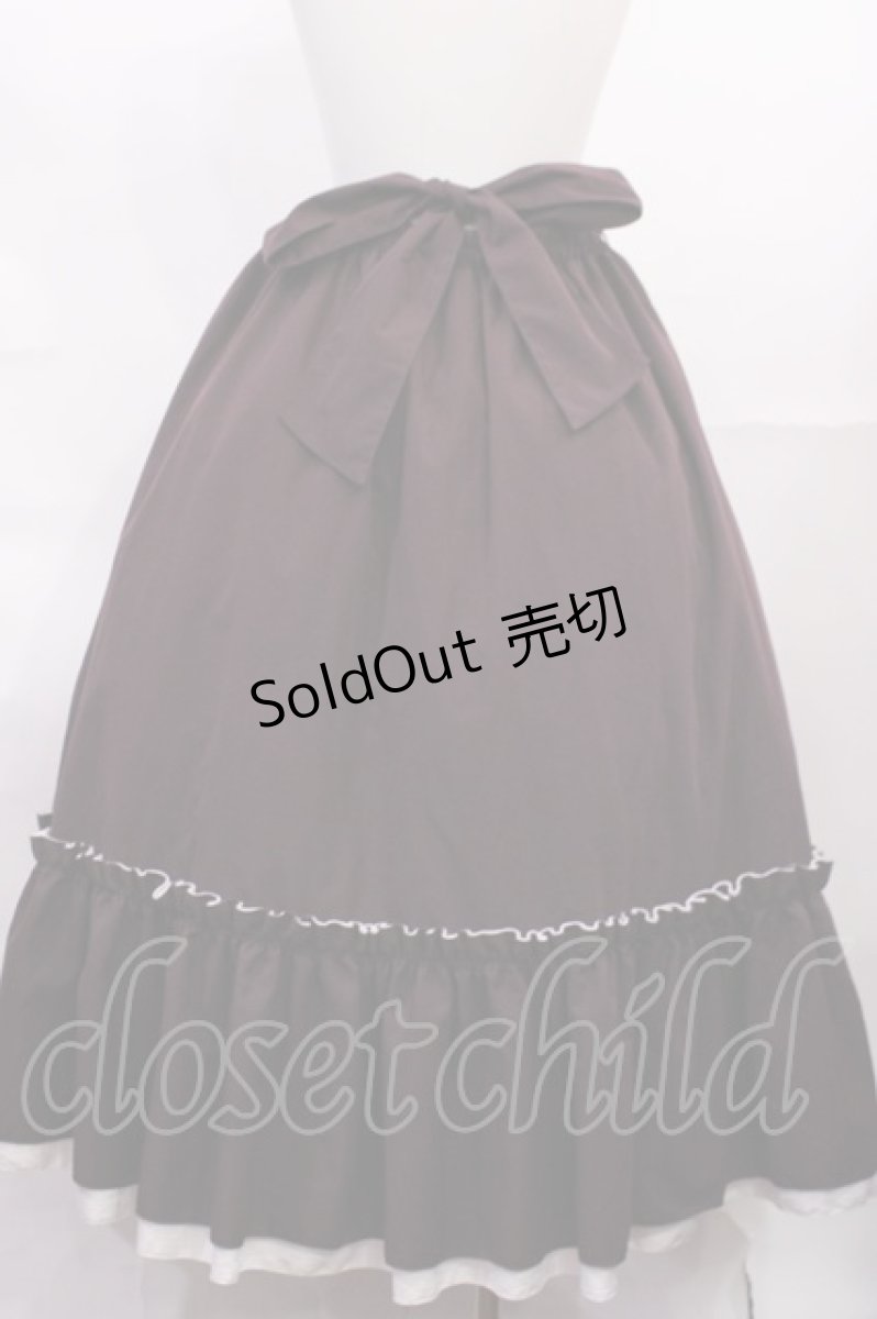 画像2: Cherirulu Chocola / TT*MIN*ギャザースカート LL ボルドー H-26-06-24-007-GO-SK-NS-ZH (2)