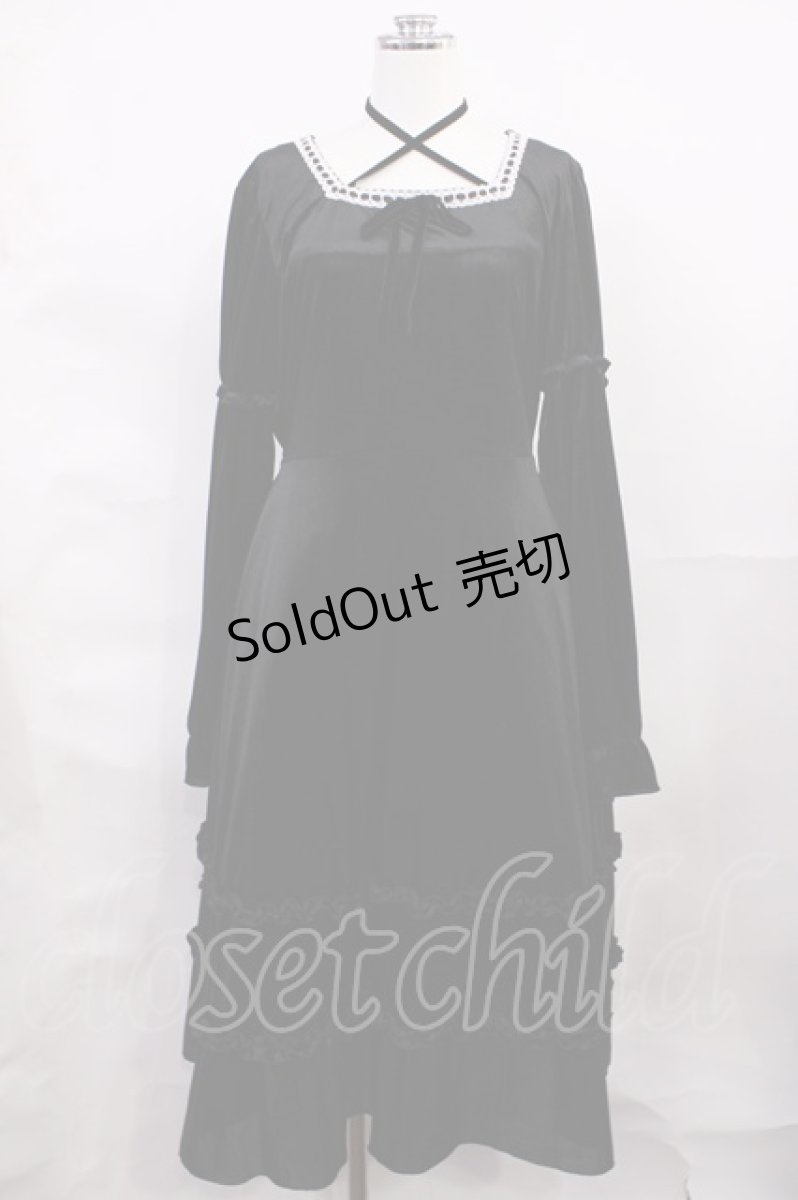 画像1: Cherirulu Chocola / TT*MINベロアOP M ブラック H-26-06-24-011-GO-OP-NS-ZH (1)