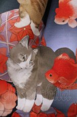 画像4: Royal Princess Alice / ねこ助コラボ/涼風金魚猫ドレス+振袖 Free ブラック H-26-06-24-001-LO-OP-NS-ZH (4)