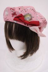 画像1: Royal Princess Alice / ねこ助コラボ/Wrapping Ribbon Catベレー  ピンク H-26-06-24-036-LO-AC-NS-ZH (1)