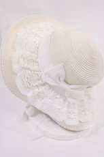 画像2: BABY,THE STARS SHINE BRIGHT / アミィ・ミエルボンネットハット  オフ H-26-06-24-037-BA-AC-NS-ZH (2)