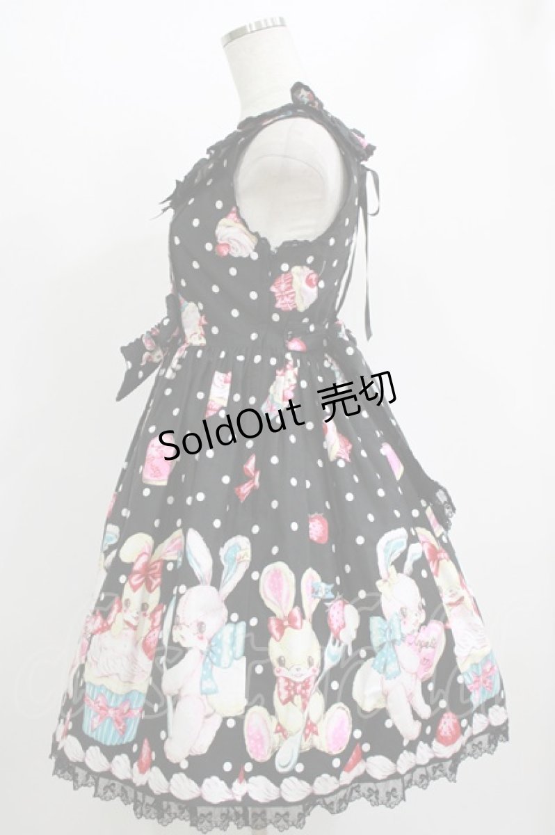 画像2: Angelic Pretty / リリカルパーティーおでかけジャンパースカートSet Free ブラック H-26-06-25-003-AP-OP-NS-ZH (2)
