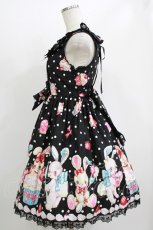 画像2: Angelic Pretty / リリカルパーティーおでかけジャンパースカートSet Free ブラック H-26-06-25-003-AP-OP-NS-ZH (2)