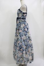 画像2: LIZ LISA / 花柄シフォンワンピース 0 ネイビー H-26-06-25-032-LO-OP-NS-ZH (2)