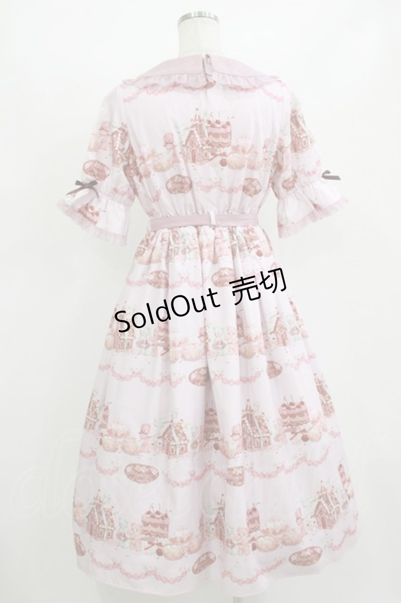 画像3: axes femme kawaii / お菓子の家柄ワンピース M ピンク H-26-06-25-033-AX-BL-NS-ZH (3)
