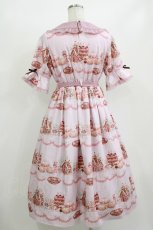画像3: axes femme kawaii / お菓子の家柄ワンピース M ピンク H-26-06-25-033-AX-BL-NS-ZH (3)