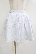 画像1: LIZ LISA / お花刺繍ストライプスカート 0 サックス H-26-06-25-040-LO-SK-NS-ZH (1)