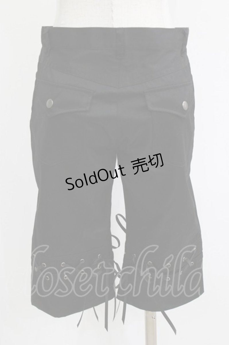 画像3: PEACE NOW / レースアップパンツ M 黒 H-26-06-25-1008-PU-PA-AK-ZH (3)