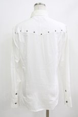 画像2: BPN FOR MEN / フリンジシャツ M 白 H-26-06-25-1011-GO-BL-AK-ZH (2)