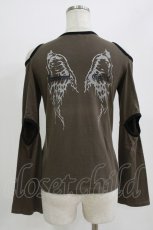 画像2: PEACE NOW / バックプリントカットソー M 茶 H-26-06-25-1026-PU-TO-AK-ZH (2)