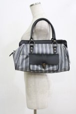 画像1: Victorian maiden / レジメンタルストライプバッグ  アッシュ H-26-06-25-063-CL-BG-NS-ZH (1)