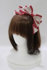 画像1: Innocent World / トーションレースタックカチューシャ  Rose pink x ivory lace H-26-06-25-073-IW-AC-NS-ZH (1)