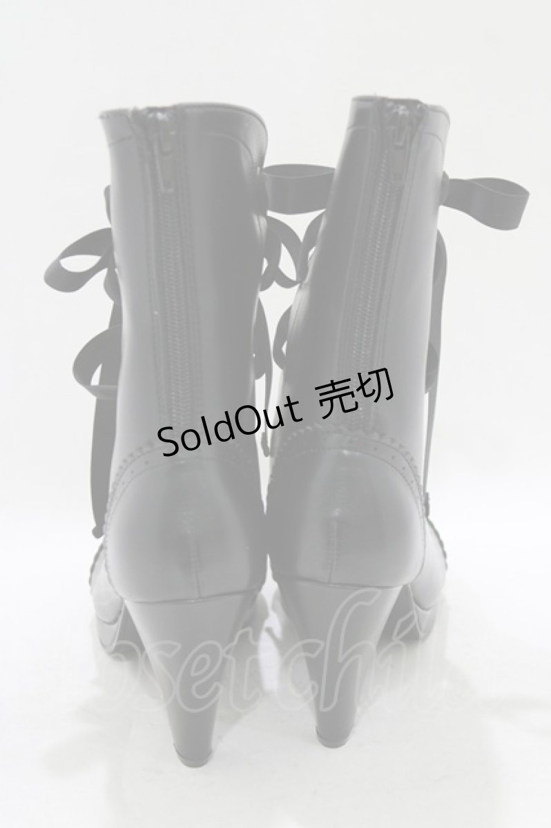 画像3: Victorian maiden / Victorianショートブーツ 25cm ブラック H-26-06-25-076-CL-SH-NS-ZH (3)