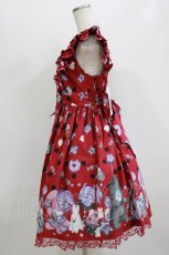 画像2: Angelic Pretty / Happy Treat PartyジャンパースカートSet Free ワイン H-26-06-25-008-AP-OP-NS-ZH (2)