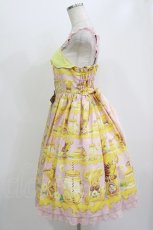 画像2: Angelic Pretty / Honey Bear's Cafeジャンパースカート Free ピンク H-26-06-25-010-AP-OP-NS-ZH (2)