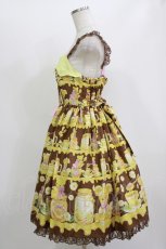 画像2: Angelic Pretty / Honey Bear's Cafeジャンパースカート Free ブラウン H-26-06-25-011-AP-OP-NS-ZH (2)
