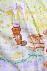 画像4: BABY,THE STARS SHINE BRIGHT / Bee My Sweet Honey柄ハートヨークジャンパースカート Free ラベンダー H-26-06-25-016-BA-OP-NS-ZH (4)