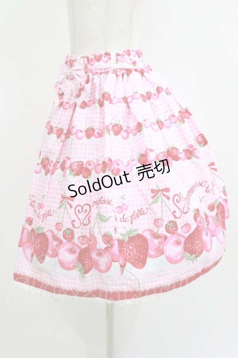 画像2: metamorphose / CHERRY BERRYスカート Free ピンク H-26-06-25-021-ME-SK-NS-ZH (2)