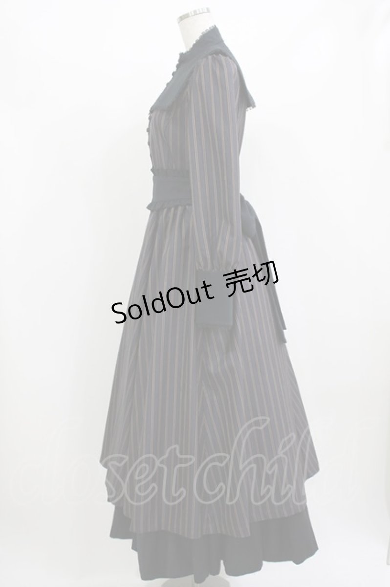 画像2: Sheglit / "Fantine"ロングドレス M ネイビー H-26-06-25-023-EL-OP-NS-ZH (2)