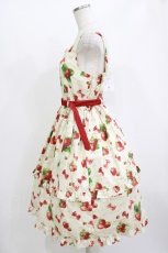 画像2: Emily Temple cute / Mellow Strawberryノースリーブワンピース M アイボリー H-26-06-26-026-ET-OP-NS-ZH (2)