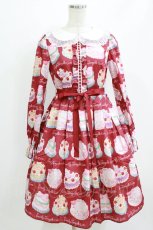 画像1: Emily Temple cute / Decoration CAKEワンピース S レッド H-26-06-26-032-ET-OP-NS-ZH (1)