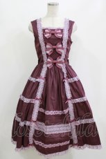 画像1: Innocent World / クラシカルティアードジャンパースカート M ダークバイオレット×ライトバイオレットDark violet×Light violet H-26-06-26-004-IW-OP-NS-ZH (1)