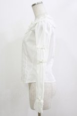 画像2: Innocent World / トーションレースラウンドネックブラウス M 白 H-26-06-26-040-IW-BL-NS-ZH (2)
