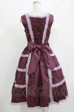 画像3: Innocent World / クラシカルティアードジャンパースカート M ダークバイオレット×ライトバイオレットDark violet×Light violet H-26-06-26-004-IW-OP-NS-ZH (3)