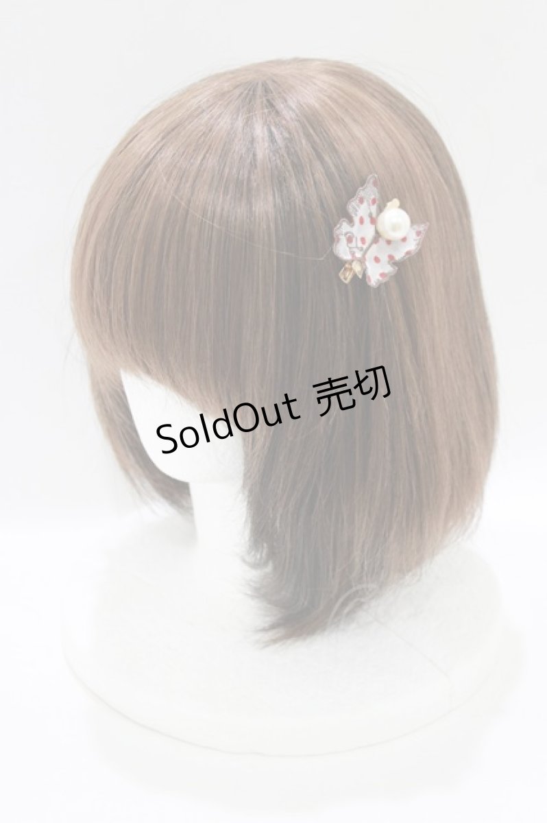 画像1: Emily Temple cute / いちごbutterfly ヘアクリップ  オフ/レッド H-26-06-26-054-ET-AC-NS-ZH (1)