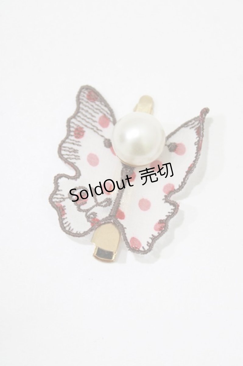 画像2: Emily Temple cute / いちごbutterfly ヘアクリップ  オフ/レッド H-26-06-26-054-ET-AC-NS-ZH (2)