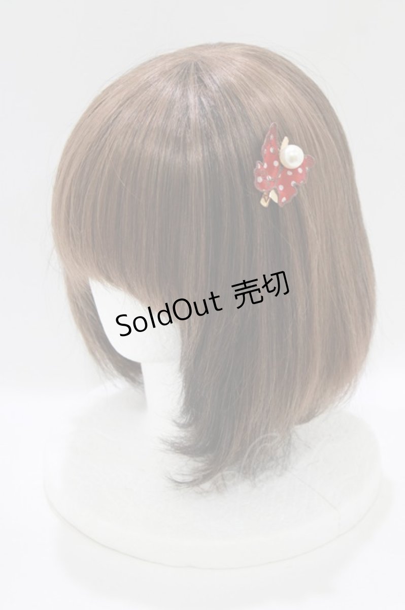 画像1: Emily Temple cute / いちごbutterfly ヘアクリップ  レッド/オフ H-26-06-26-055-ET-AC-NS-ZH (1)
