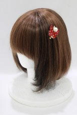 画像1: Emily Temple cute / いちごbutterfly ヘアクリップ  レッド/オフ H-26-06-26-055-ET-AC-NS-ZH (1)