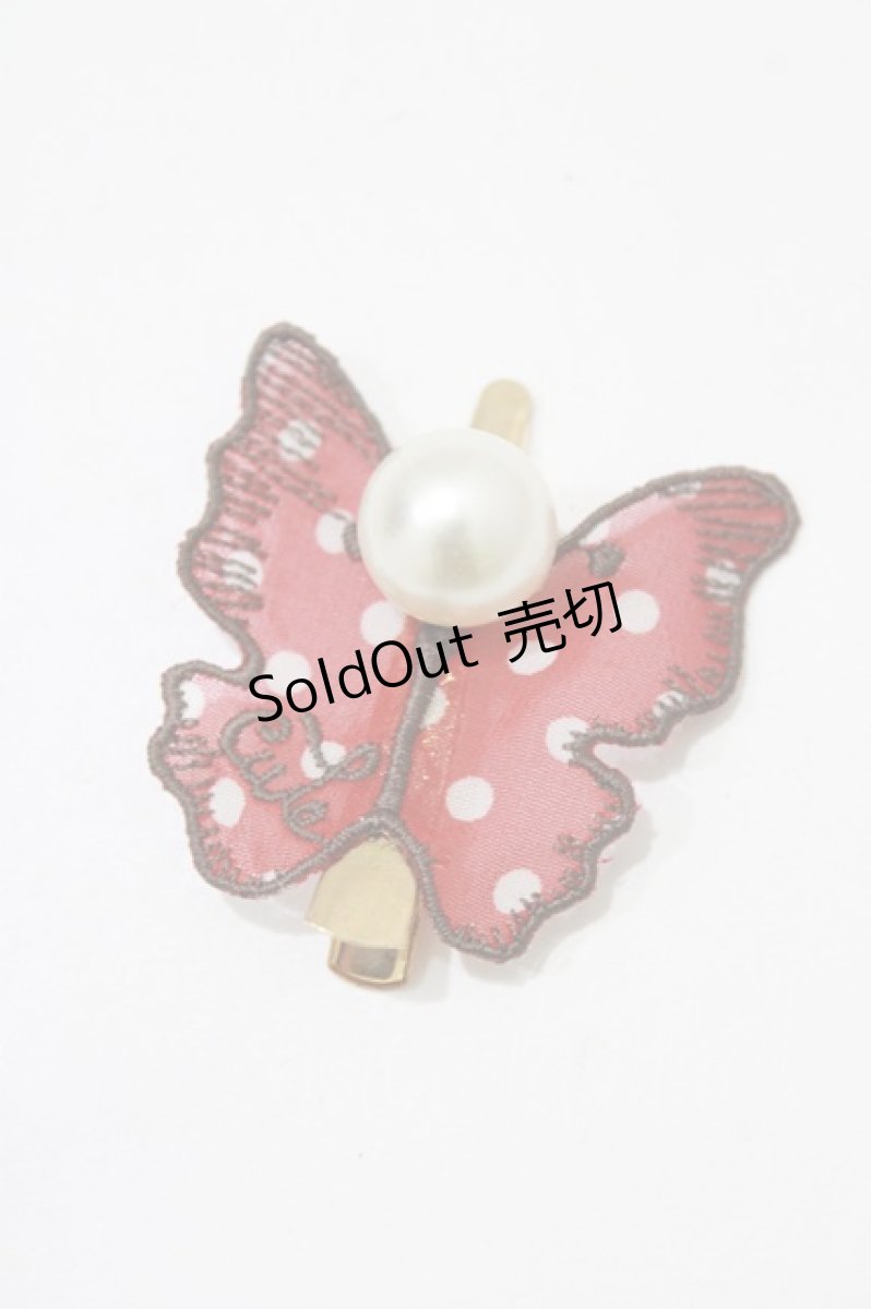 画像2: Emily Temple cute / いちごbutterfly ヘアクリップ  レッド/オフ H-26-06-26-055-ET-AC-NS-ZH (2)