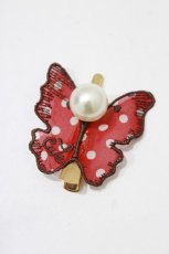 画像2: Emily Temple cute / いちごbutterfly ヘアクリップ  レッド/オフ H-26-06-26-055-ET-AC-NS-ZH (2)