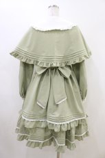 画像2: Amavel / Flavor Macaroonケープミドルワンピース Free グリーン H-26-06-26-1026-CA-OP-NS-ZH (2)