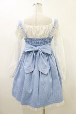画像2: Secret Honey / ドットワンピース  サックス H-26-06-26-1028-CA-OP-NS-ZH (2)