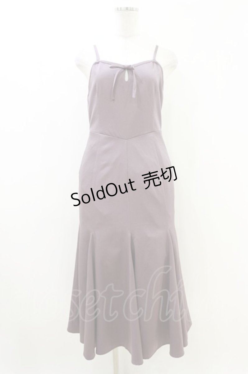 画像1: an another angelus / フロントリボンナローフレアーキャミワンピース Free MAUVE H-26-06-26-1037-CA-OP-NS-ZH (1)