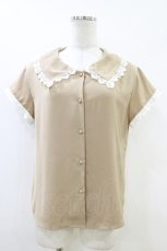 画像1: an another angelus / レース使い開襟ブラウス Free BEIGE H-26-06-26-1060-CA-BL-NS-ZH (1)