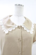 画像3: an another angelus / レース使い開襟ブラウス Free BEIGE H-26-06-26-1060-CA-BL-NS-ZH (3)