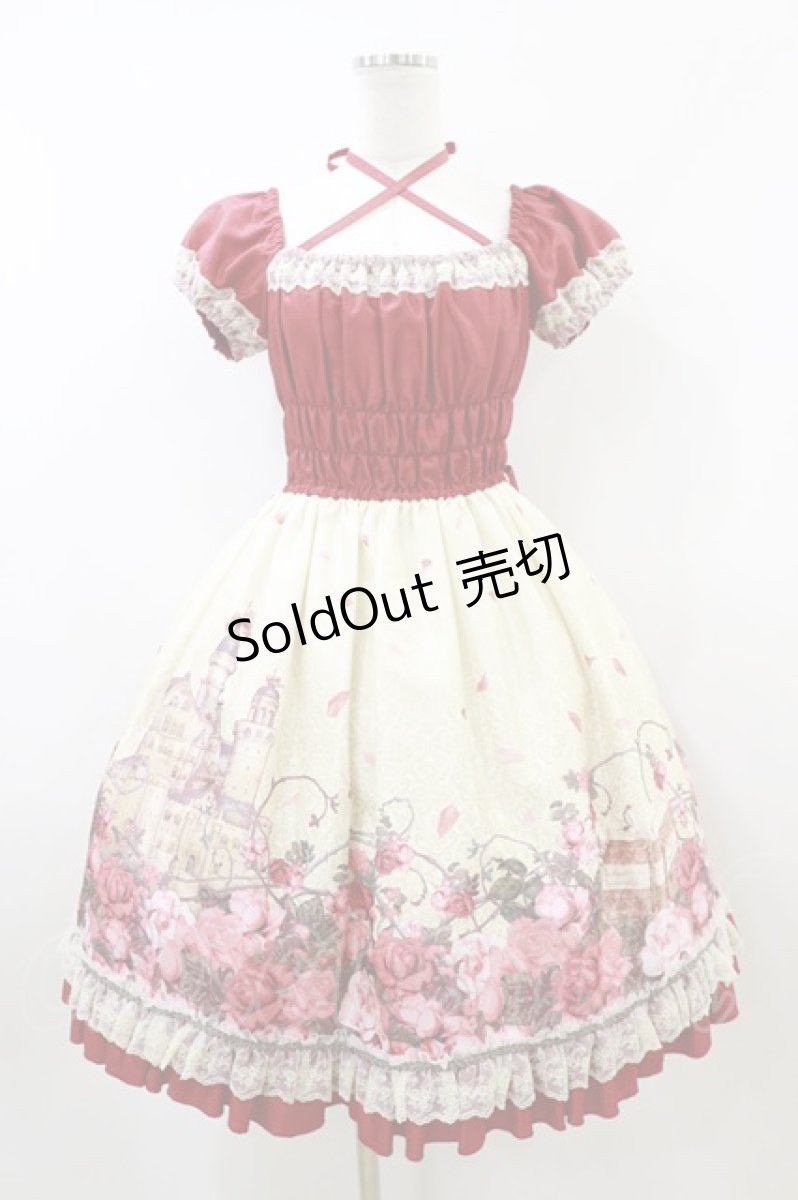 画像1: Enchantlic Enchantilly / いばら姫のワンピース（2014年） Free アイボリー/レッド H-26-06-26-1021-LO-OP-NS-ZH (1)