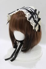 画像1: BABY,THE STARS SHINE BRIGHT / はしごレースヘッドドレス  ブラック H-26-06-26-072-BA-AC-NS-ZH (1)